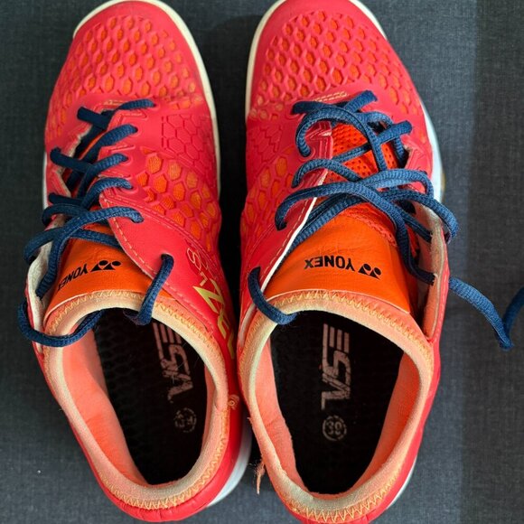 Yonex PC 03 Z MEX Men's Badminton Shoe (Coral/Red) Size 8 - Picture 3 of 7
